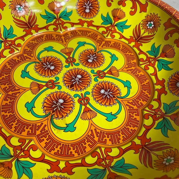 Vintage 1970’s Daher Decorated Tin Retro Plate - Picture 9 of 11